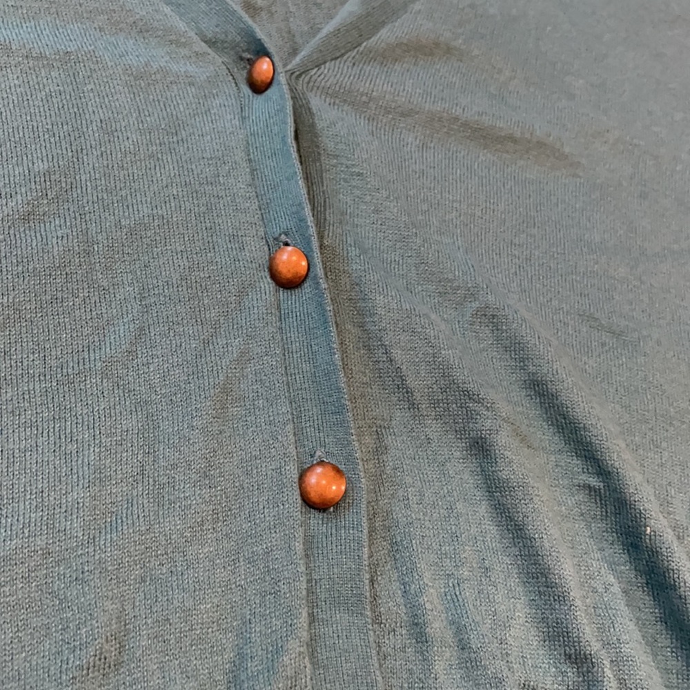 Chaps teal women’s sweater - Picture 2 of 3